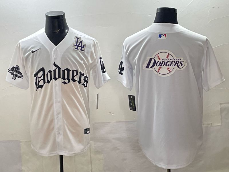 Men 2025 Los Angeles Dodgers Blank White 7th generations Joint Name Nike MLB Jersey style 024->los angeles dodgers->MLB Jersey